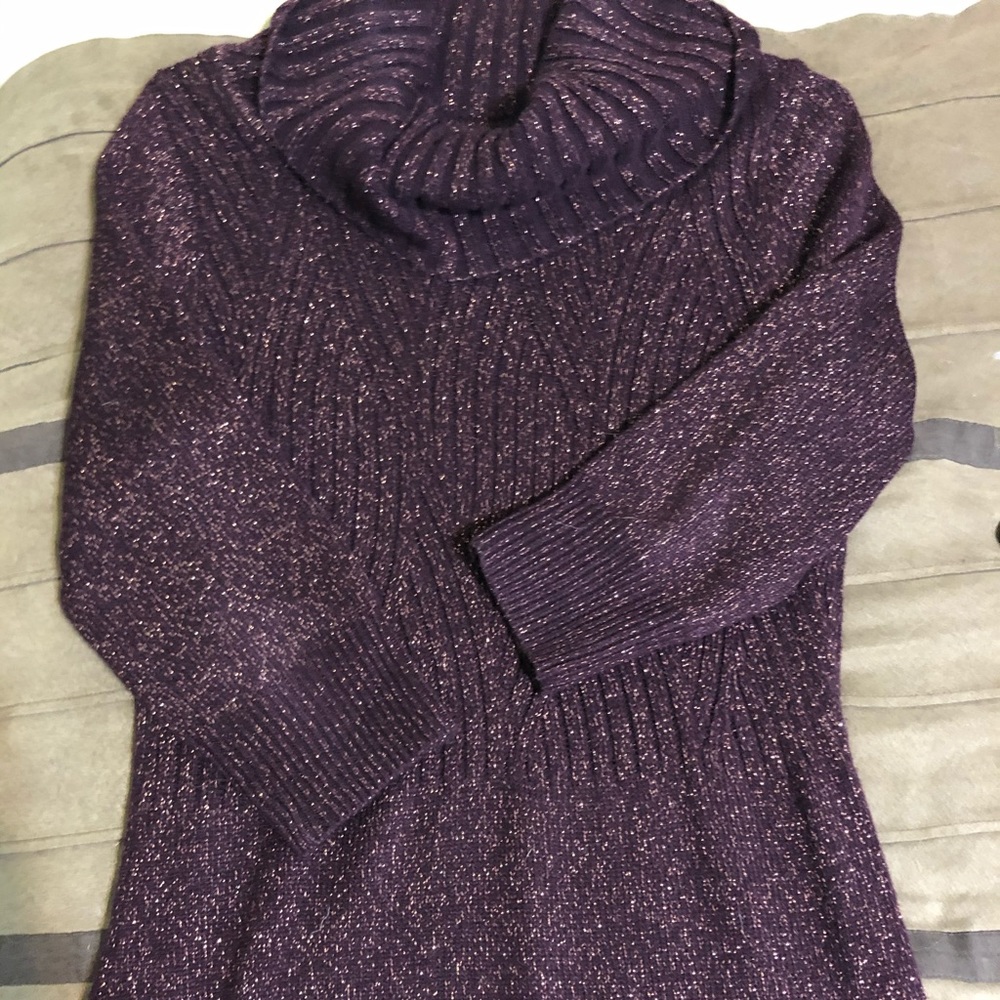 Burgandy sweater dress